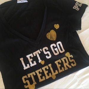 PINK Victoria's Secret NFL Pittsburgh Steelers Tee